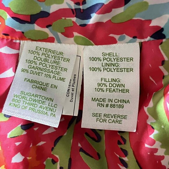 Lilly Pullitzer Allie Packable Midnight Puffer Down Feather Filled Vest XS - Picture 7 of 8